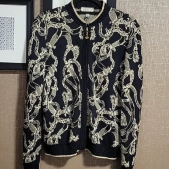 St. John Zip Down Cardigan - Picture 1 of 6